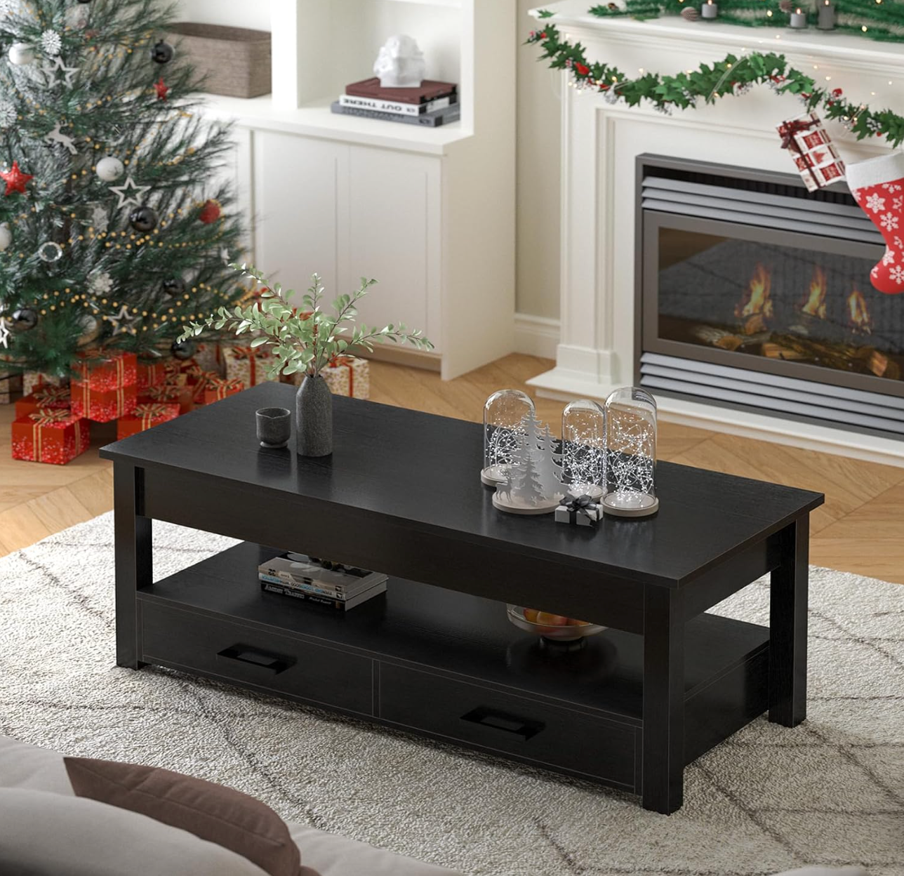 Mesa de Centro Elevable de 41.7" Color Negro