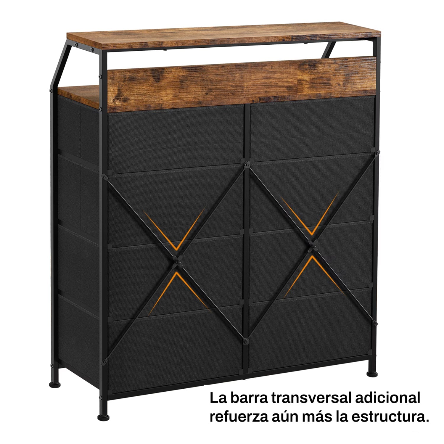 Cómoda Cajonera para Recámara Estilo Rústico