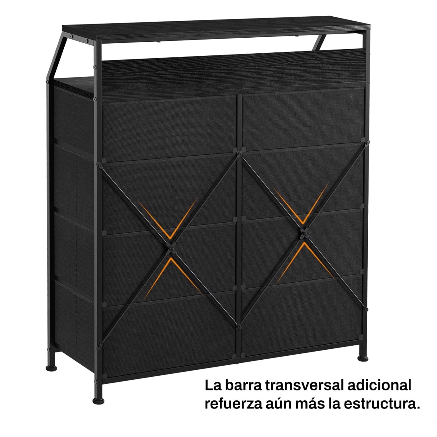 Cómoda Cajonera para Recámara Color Negro