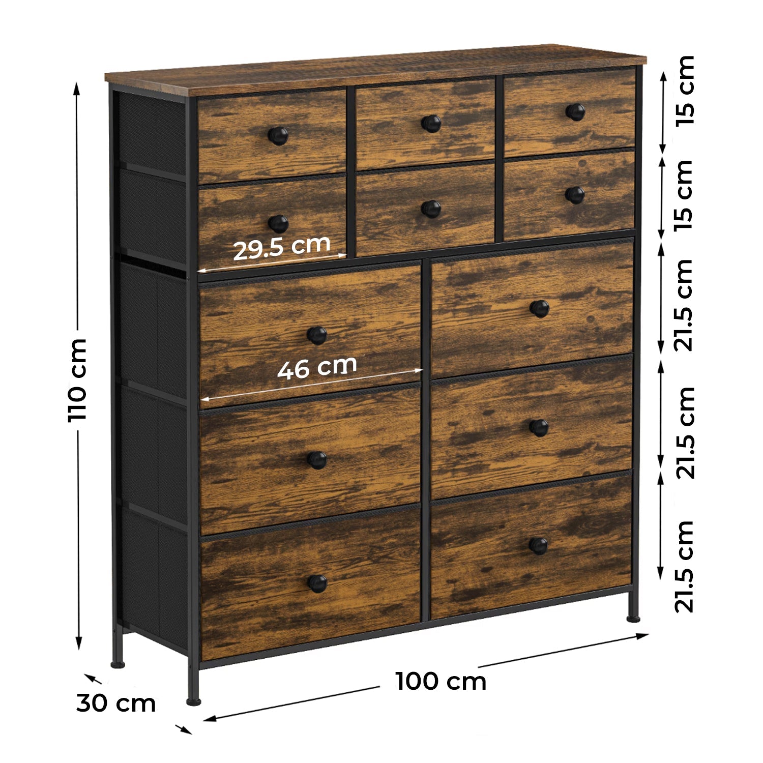 Cómoda Cajonera para Recámara Estilo Rustico