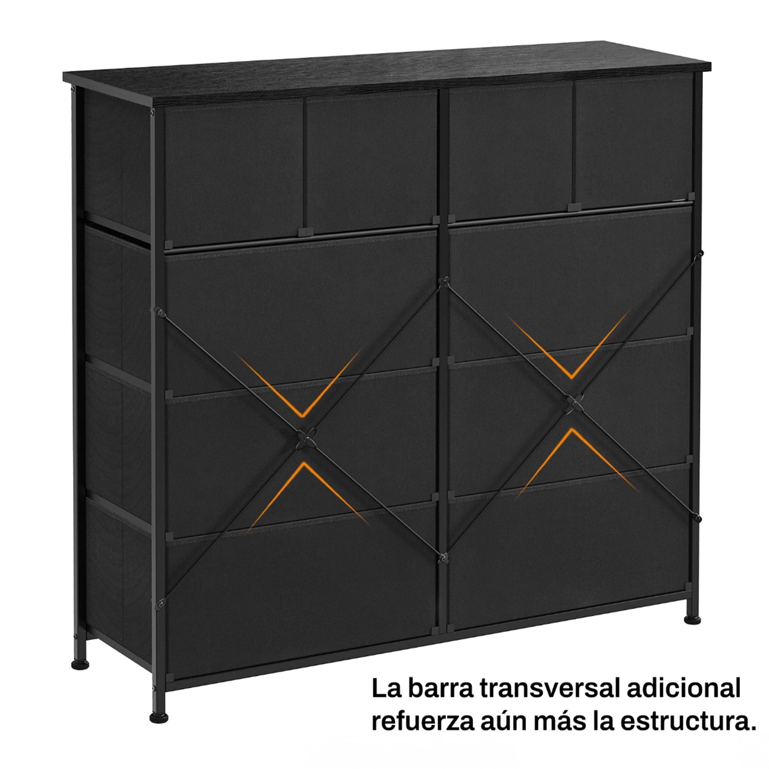 Cómoda Cajonera para Recámara Color Negro